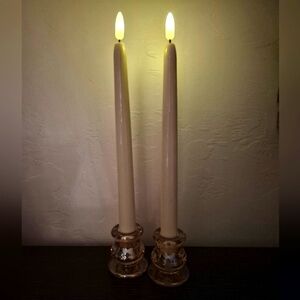 Battery operated candles, pair